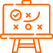 Drawing Board Standing Icon